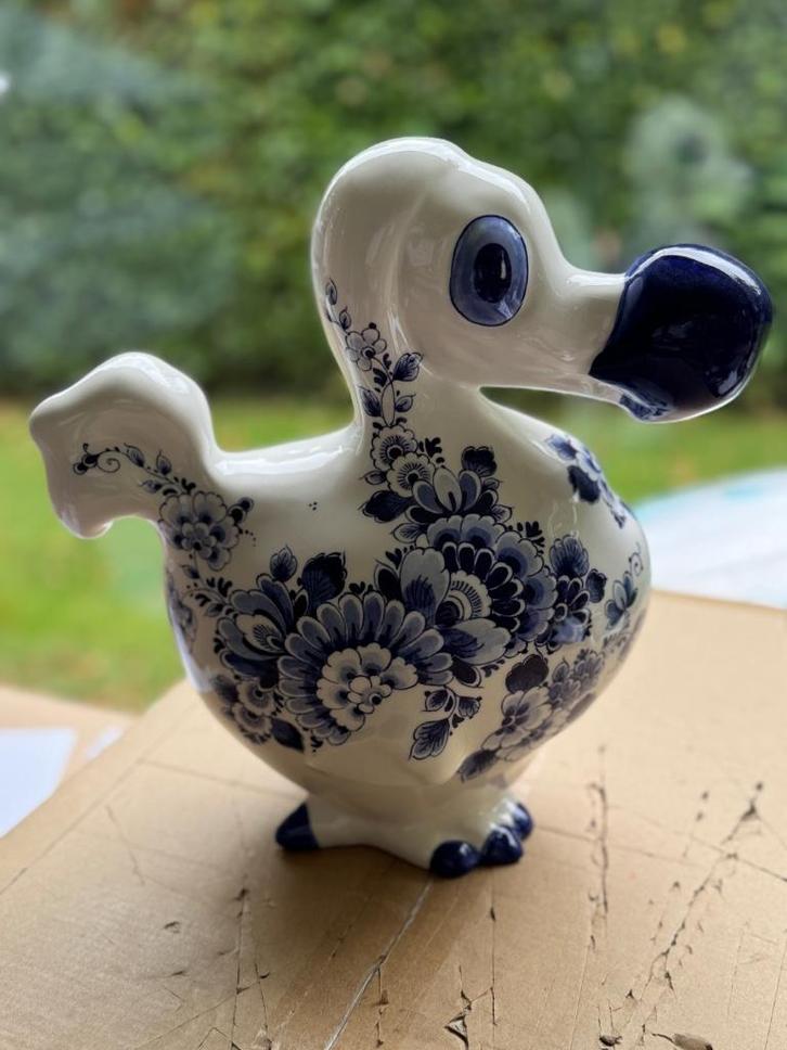 Beeld De Blauwe Dodo - Keramiek - 30 cm van Heinen., Huis en Inrichting, Woonaccessoires | Overige, Nieuw, Ophalen of Verzenden