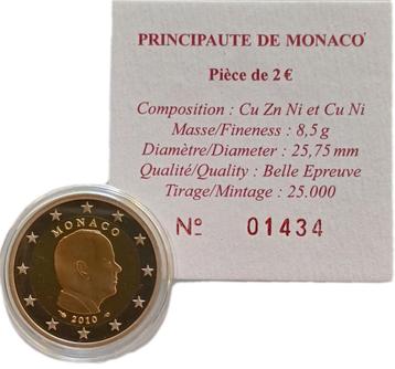2 euro commemoratief  Monaco 2010  - Prins ALBERT II - beschikbaar voor biedingen