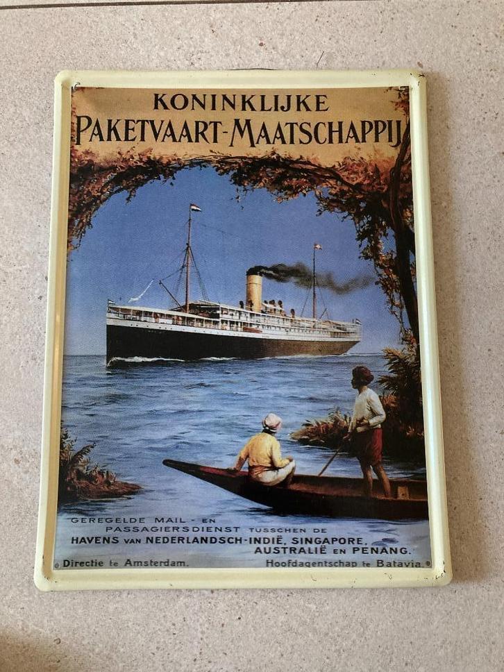 Nostalgisch reclamebord, Huis en Inrichting, Woonaccessoires | Wanddecoraties, Gebruikt, Ophalen of Verzenden