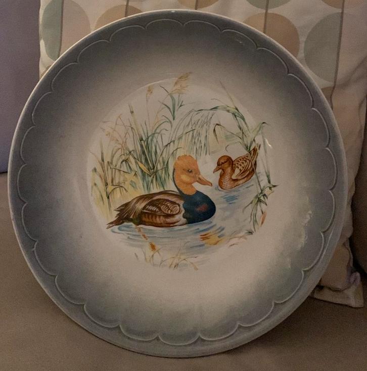 Antieke Italiaanse Schaal - Eenden Design Ceramica ARM, Antiek en Kunst, Antiek | Schalen, Ophalen of Verzenden