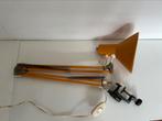 Vintage gele schaarlamp, Huis en Inrichting, Lampen | Tafellampen, Ophalen of Verzenden, Gebruikt, Minder dan 50 cm