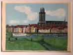 Deventer stadsgezicht schilderij acryl, Ophalen of Verzenden