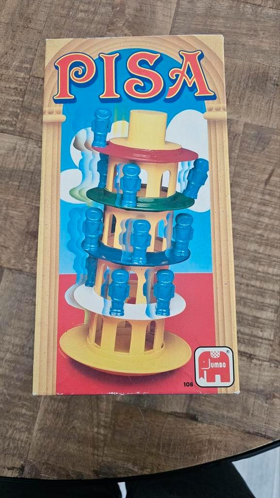 Jumbo Toren van Pisa spel, Hobby en Vrije tijd, Gezelschapsspellen | Bordspellen, Gebruikt, Een of twee spelers, Drie of vier spelers