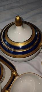 Elegant Servies met Goud kobalt Hutshenreuther kobalt gold, Antiek en Kunst, Antiek | Servies compleet, Ophalen