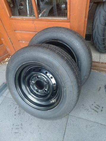 185/60R12C hogedruk aanhanger banden 2 stuks beschikbaar voor biedingen