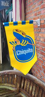 Chiquita Bananen 2 vlaggen 1 stok, Reclamebord, Ophalen of Verzenden, Zo goed als nieuw