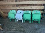 FC Groningen Stadionstoelen - 4 stuks, Huis en Inrichting, Ophalen, Kunststof, Gebruikt, Overige kleuren