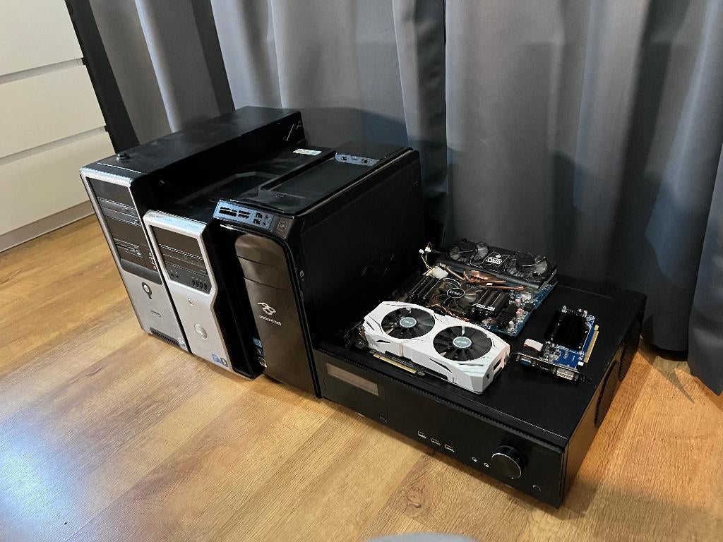 Partij Werkende PC's & Videokaarten (GTX1060), Computers en Software, Desktop Pc's, Ophalen, Zelfgebouwde PC, Zo goed als nieuw