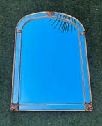 Vintage DeKnudt boogspiegel goud Hollywood Regency., Ophalen, Gebruikt, Rechthoekig, Minder dan 100 cm