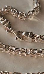 Mooie koningsketting zilver 925 massief 4.3mm Italiaans, Sieraden, Tassen en Uiterlijk, Ophalen of Verzenden, Nieuw, Zilver, Zilver