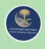 Saudia Saudi Arabian Airlines sticker - 8cm x 8cm, Nieuw, Overige typen, Ophalen of Verzenden