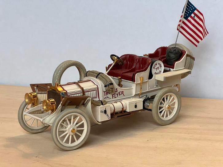 Franklin Mint - Rolls Royce Rally New York to Paris 1907 ., Hobby en Vrije tijd, Modelauto's | 1:24, Zo goed als nieuw, Overige merken