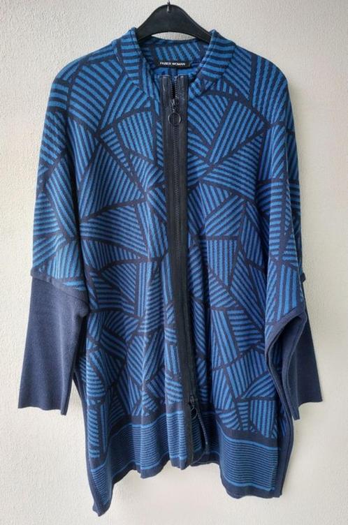 BLAUWE HES of VEST, Kleding | Dames, Truien en Vesten, Zo goed als nieuw, Maat 42/44 (L), Blauw, Ophalen of Verzenden