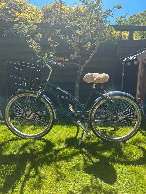 Johnny Loco Beach Cruiser blauw, Fietsen en Brommers, Fietsen | Cruisers en Lowriders, Gebruikt, Cruiser, Staal, Ophalen