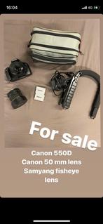 Canon 550d, 50mm lens, samyang fisheye., Audio, Tv en Foto, Fotografie | Lenzen en Objectieven, Ophalen