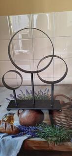 Industrieel ornament ijzeren ringen, Ophalen, Zo goed als nieuw