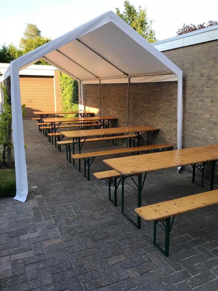 Biertafel set TE HUUR, Hobby en Vrije tijd, Feestartikelen | Verhuur, Overige, Ophalen