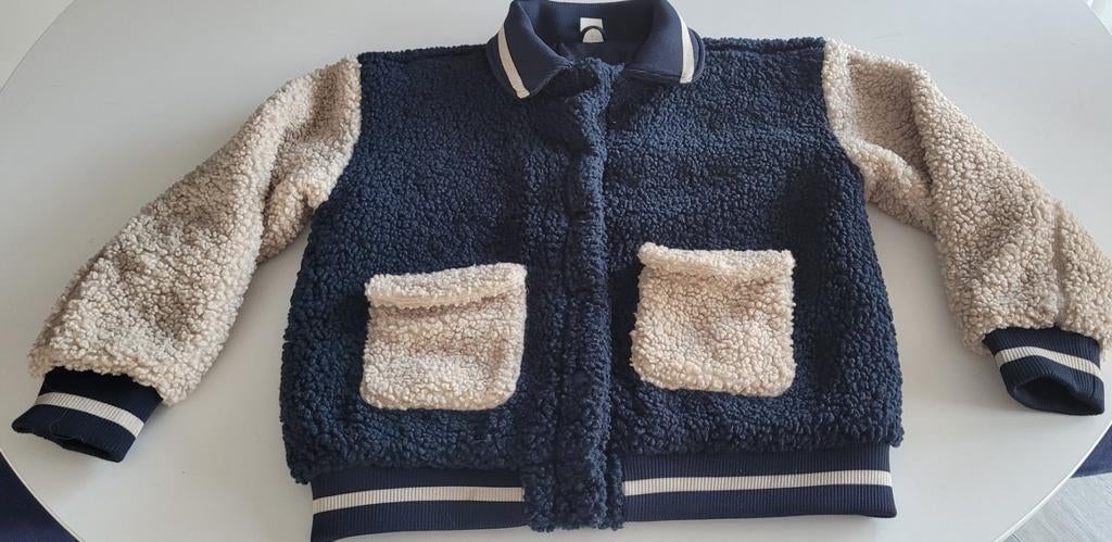 HEMA Kinderjas Teddy Varsity Stijl, Meisje, Ophalen of Verzenden, Zo goed als nieuw, HEMA
