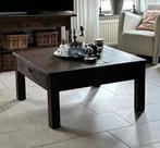 Donker Eiken Salontafel - Landelijke Stijl, Huis en Inrichting, Gebruikt, 50 tot 100 cm, 50 tot 75 cm, Landelijk