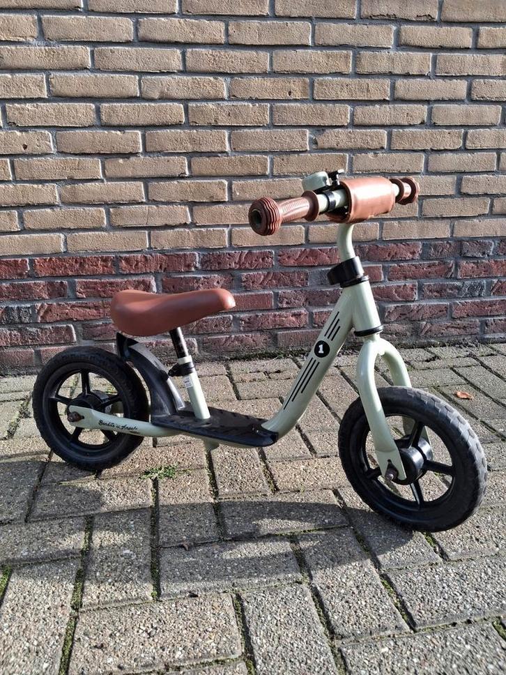 Loopfiets Vintage groen, Kinderen en Baby's, Speelgoed | Buiten | Voertuigen en Loopfietsen, Zo goed als nieuw, Loopfiets, Ophalen