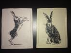 2x Adelene Fletcher plaquettes van aardewerk ~B12,5xH16,5cm, Ophalen of Verzenden, Zo goed als nieuw