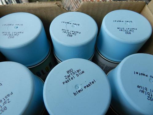 VERF 24 bus spuitverf a 150ml  OPRUIMING licht-blauw, Doe-het-zelf en Verbouw, Verf, Beits en Lak, Nieuw, Verf, Minder dan 5 liter