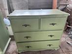 Salie groen opgeknapte ladekast, Minder dan 100 cm, 25 tot 50 cm, Ophalen of Verzenden, Shabby Chic / Cottage Style