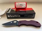 Spyderco Manbug Micro Melt Burgundi Sprintrun, Caravans en Kamperen, Ophalen of Verzenden, Nieuw