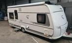 Fendt Opal 560 SRF, bj 2015, Airco-Level sys.-Luifel-Mover, Caravans en Kamperen, Koelkast, Rondzit, Particulier, Fendt
