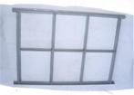 Stalen  stalraampje  afm.  ca.  50 x 65 cm., Doe-het-zelf en Verbouw, Glas en Ramen, Ophalen, Gebruikt, Minder dan 80 cm, Minder dan 80 cm