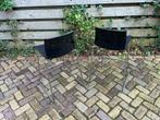 Twee stapelbare krukken - zithoogte 65 cm, Ophalen, Gebruikt, 60 tot 90 cm, Metaal