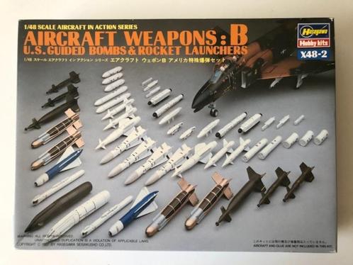 ROWASP OUTLET | 2x Hasegawa 1/48 X48-2 Wapens | NIET COMPLEE, Hobby en Vrije tijd, Modelbouw | Vliegtuigen en Helikopters, Gebruikt
