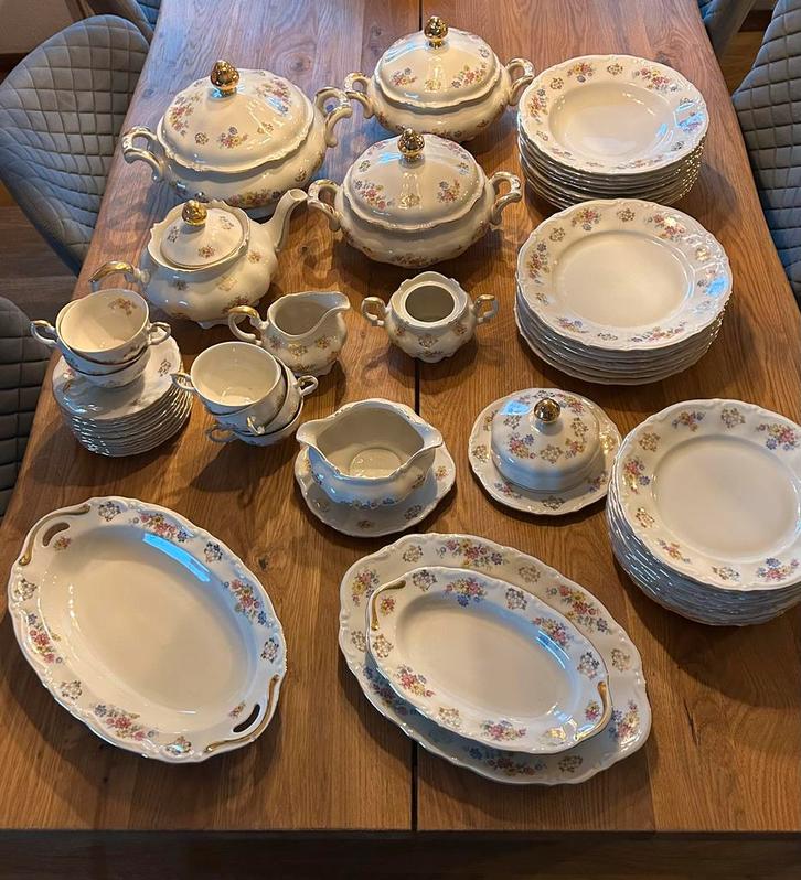 J. Kronester Bavaria uitgebreid servies, Antiek en Kunst, Antiek | Servies compleet, Ophalen