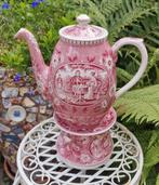 Koffiepot en theelichtje Teadrinker van Societe Céramique, Antiek en Kunst, Antiek | Servies los, Ophalen of Verzenden