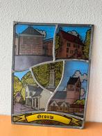 Glas in lood schilderijtje Grouw, Antiek en Kunst, Kunst | Schilderijen | Abstract, Ophalen of Verzenden