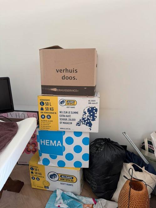 Verhuisdozen, Doe-het-zelf en Verbouw, Kratten en Dozen, Gebruikt, Doos, 50 tot 75 cm, 35 tot 50 cm, 40 tot 60 cm, Ophalen of Verzenden