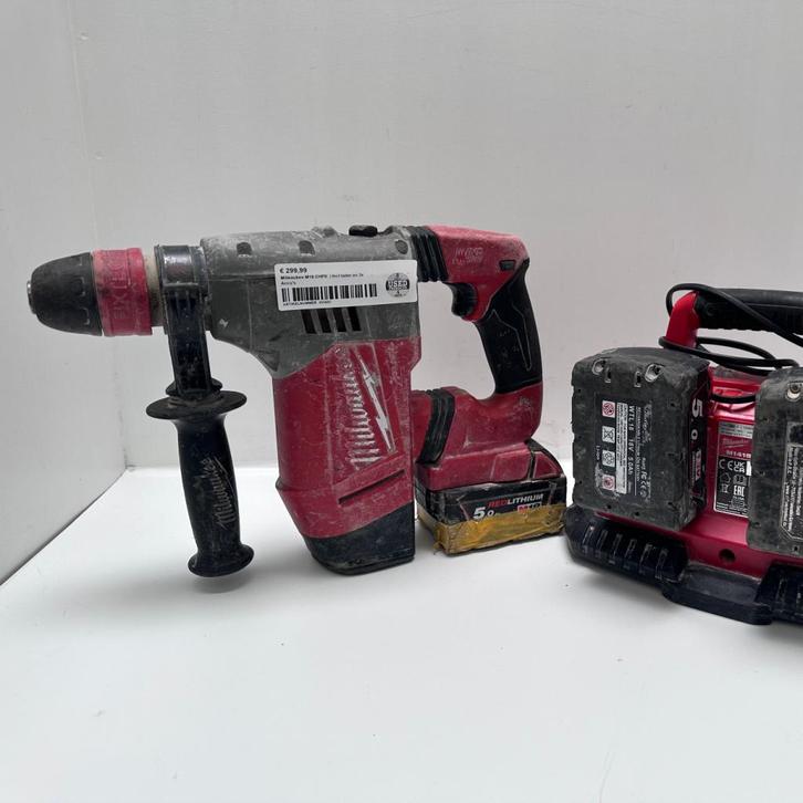 Milwaukee M18 CHPX  | Incl lader en 3x Accu's, Doe-het-zelf en Verbouw, Gereedschap | Boormachines, Gebruikt