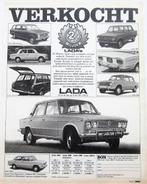 5 vintage advertenties reclames Lada autos 1976-79, Verzamelen, Auto's, Ophalen