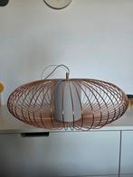 Rosé gouden hanglamp van ca 60 cm doorsnede, Huis en Inrichting, Ophalen, Rond, Zo goed als nieuw, Grijs