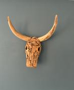 Handgemaakte houten hertenkop - voor aan de muur, Ophalen, Zo goed als nieuw