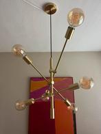Art deco hanglamp goud mat, Ophalen, Zo goed als nieuw