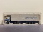 Herpa Scania 142 demo 1/87, Ophalen of Verzenden, Bus of Vrachtwagen, Zo goed als nieuw, Herpa