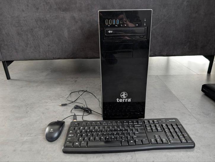 TERRA desktop PC - Intel i3, 8Gb, SSD + 2TB HDD, HD7700, Computers en Software, Desktop Pc's, Gebruikt, 3 tot 4 Ghz, HDD, SSD