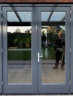 Houten deuren op maat met onderdorpel – 2x 96x236 cm, Ophalen, 215 cm of meer, Glas, Buitendeur