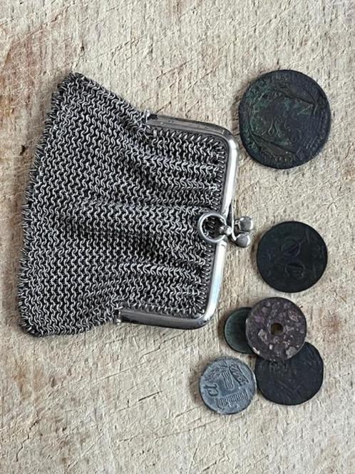 MALIËNKOLDER BEURSJE - PORTEMONNEE, Antiek en Kunst, Antiek | Goud en Zilver, Zilver, Verzenden