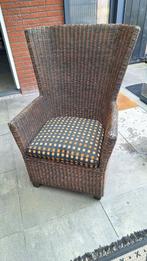 Rieten stoel, Huis en Inrichting, Stoelen, Ophalen, Gebruikt, Bruin, Riet of Rotan