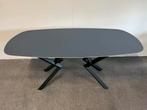Deens ovale eettafel linoleum 180x90, Huis en Inrichting, Zo goed als nieuw, 150 tot 200 cm, Ovaal, Info@betaalbaar-design.nl