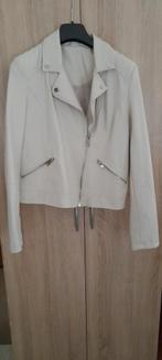 Leuk nieuw beige biker leatherlook jasje mt 40, Ophalen of Verzenden, Nieuw, Maat 38/40 (M), Beige