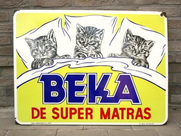 Mooi emaille bord BEKA beschikbaar voor biedingen