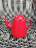 Emaille Rode Koffie / Theepot, Antiek en Kunst, Antiek | Emaille, Ophalen of Verzenden